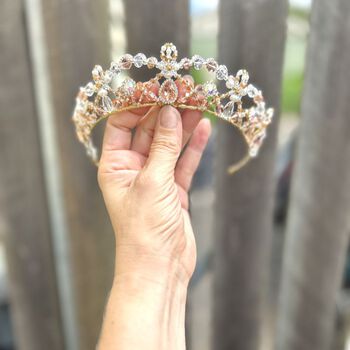 peach ballet tiara