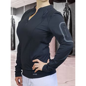 Ladies' long-sleeved active top