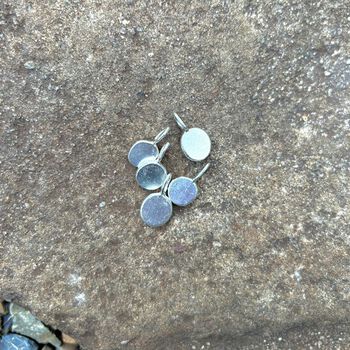 handmade molten silver pendant