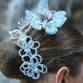bridesmaid hair piece